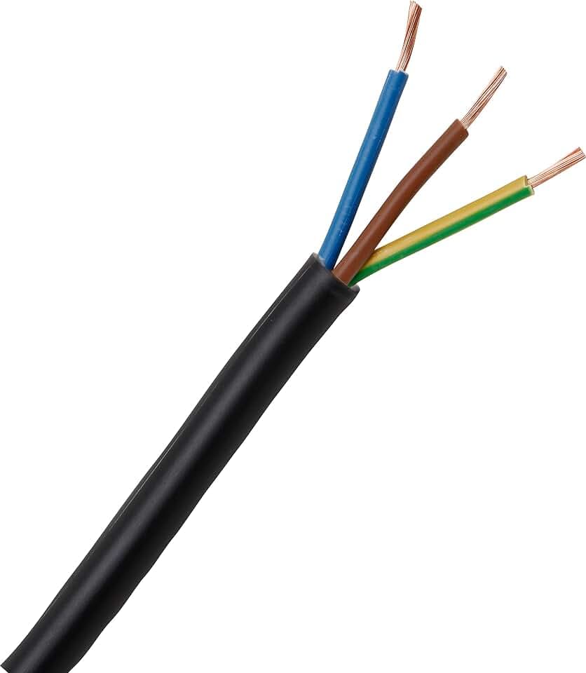 Kopp 152310848 Schlauchleitung H03 VV-F, 3 x 0.75 mm², 10 m, schwarz