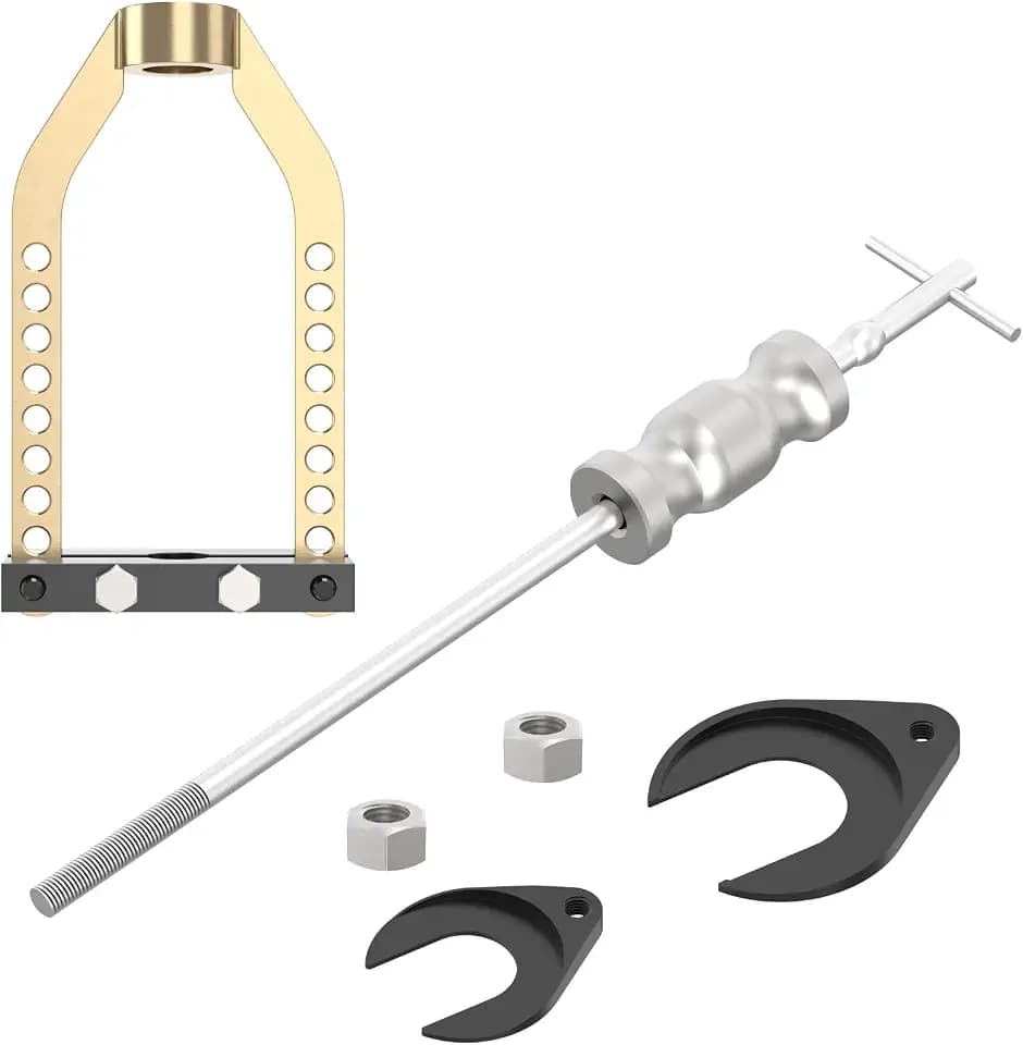 Universal CV Axle Removal Tool Set with Inner CV Axle Puller Tool with 5/8"-18 Slide Hammer and CV Joint Puller Propshaft Separator Tool U Joint Removal Tool