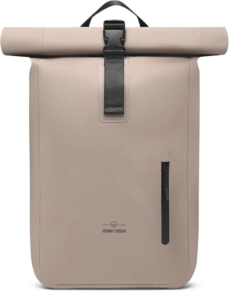 Johnny Urban Rucksack Wasserdicht Damen & Herren - Conor - Wasserdichter Rolltop Fahrradrucksack - Wasserfester Roll Top Backpack für Uni Fahrrad Büro - Mit Laptop Fach