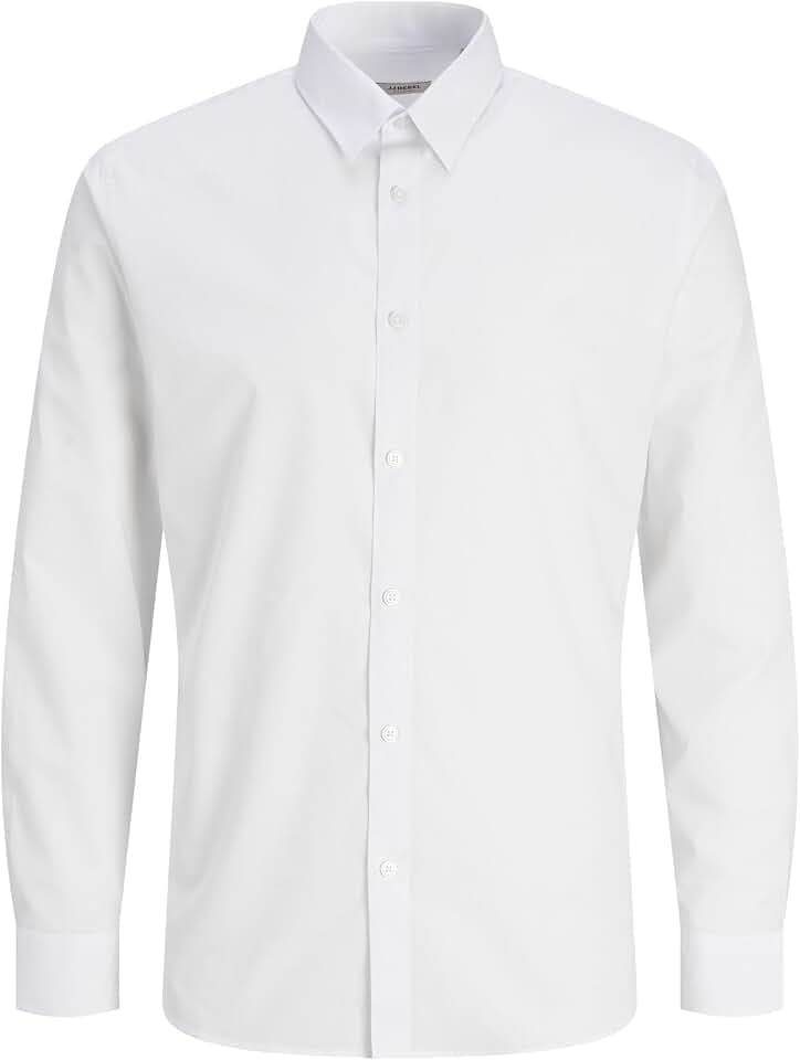 JJ Rebel Herren Jrebgavin Solid Shirt Ls Noos Hemd (1er Pack)