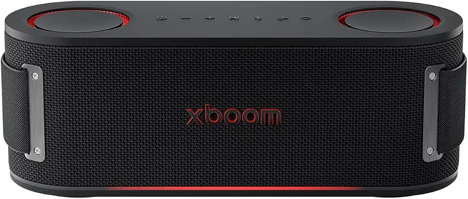 LG xboom Bounce by will.i.am, tragbarer Bluetooth-Lautsprecher (Signature Sound, nach Oben gerichtete Passivstrahler, IP67, bis zu 30 Std. Akkulaufzeit), Schwarz [Modelljahr: 2025]