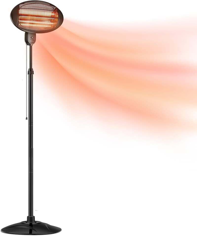 DONYER POWER 2KW Infrarot-Gartenheizer freistehend wasserdicht