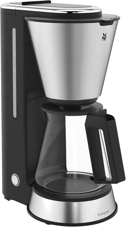 WMF Küchenminis Aroma Filterkaffeemaschine mit Glaskanne, Filterkaffee, Kaffeemaschine mini 5 Tassen, Warmhalteplatte mit Abschaltautomatik, 760 W