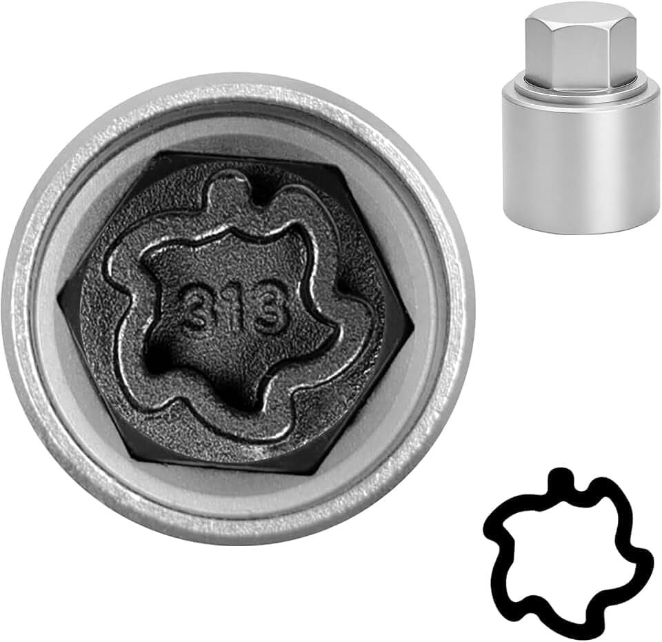 313 Wheel Locking Nut Key for Mercedes Benz, Lug Nut Removal Tool