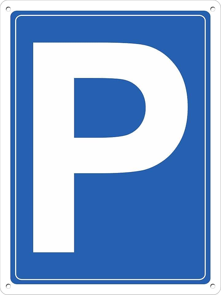 Pubblimania Parkschild 3 mm Verbund-Aluminium Für den Außen- oder Innenbereich (30 x 40 cm)