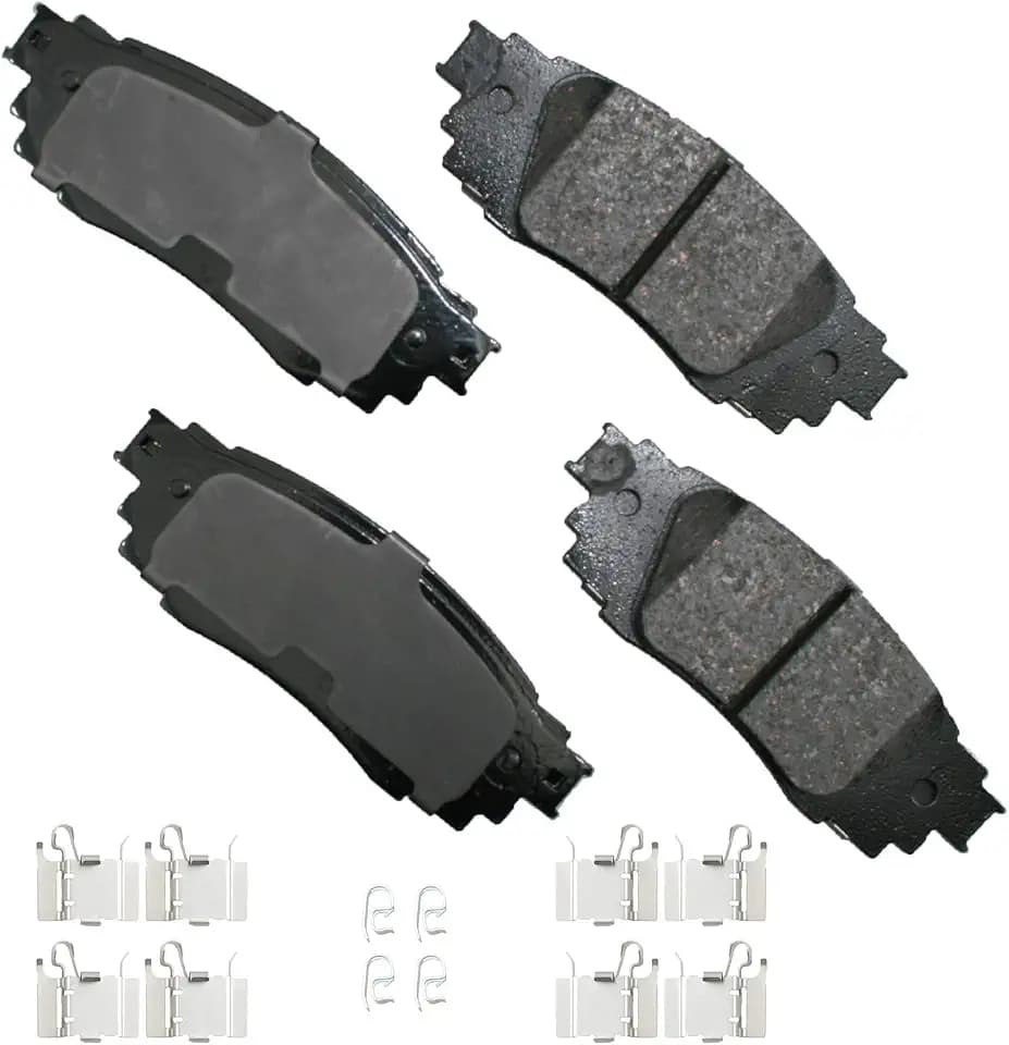 Akebono ACT1879 Ultra-Premium Ceramic Rear Disc Brake Pads , GREY
