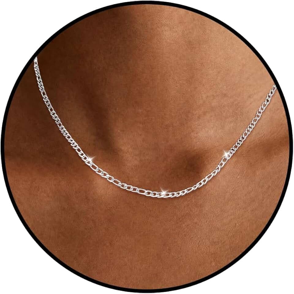 S925 Kette Damen Halsketten ohne Anhänger Geschenke für Frauen Mädchen