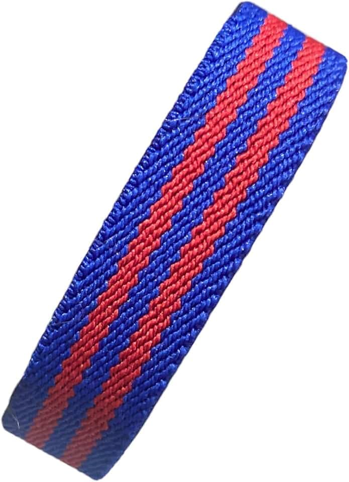 makio Elastisches Armband für Fußball Barcelona aus Segeltuch, für Herren und Damen., Einheitsgröße, Leinen, Kein Edelstein