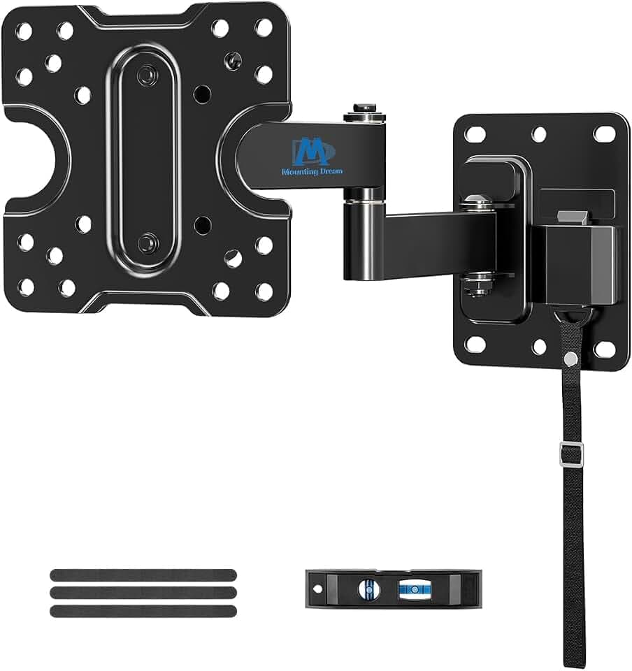 Mounting Dream Lockable RV TV Mount for Most 10-26 Inch Flat Screen, 33 lbs