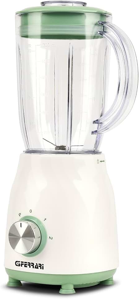 G3 Ferrari G20169 Standmixer, 350 W, 1,2 l, 4 Edelstahlklingen, 2 Geschwindigkeitsstufen + Pulse