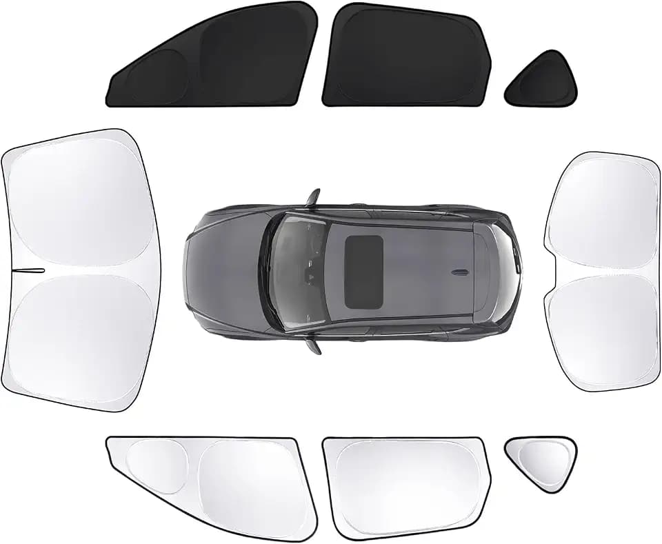 8pcs Car Window Shades for Mazda CX-5 2017-2025 Accessories,Windshield Side Rear Full Sunshade,Sun Visor UV Blocking, Privacy Protection and Blackout for Camping Outdoor