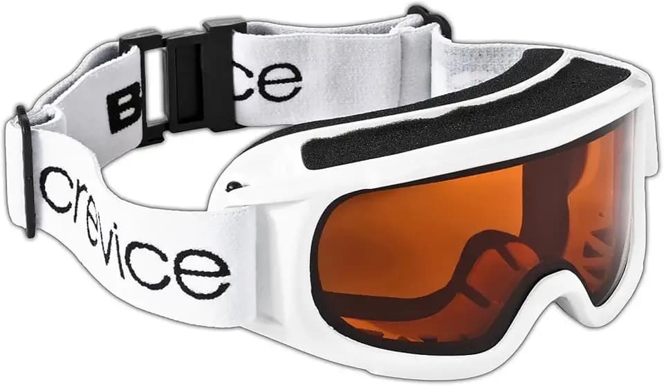 Black Crevice Damen-Skibrille I Ski-Brille I Damen-Snowboardbrille mit bruchfester Doppelscheibe I Anti-Fog-Beschichtung & UV 400 Schutz I größenverstellbar