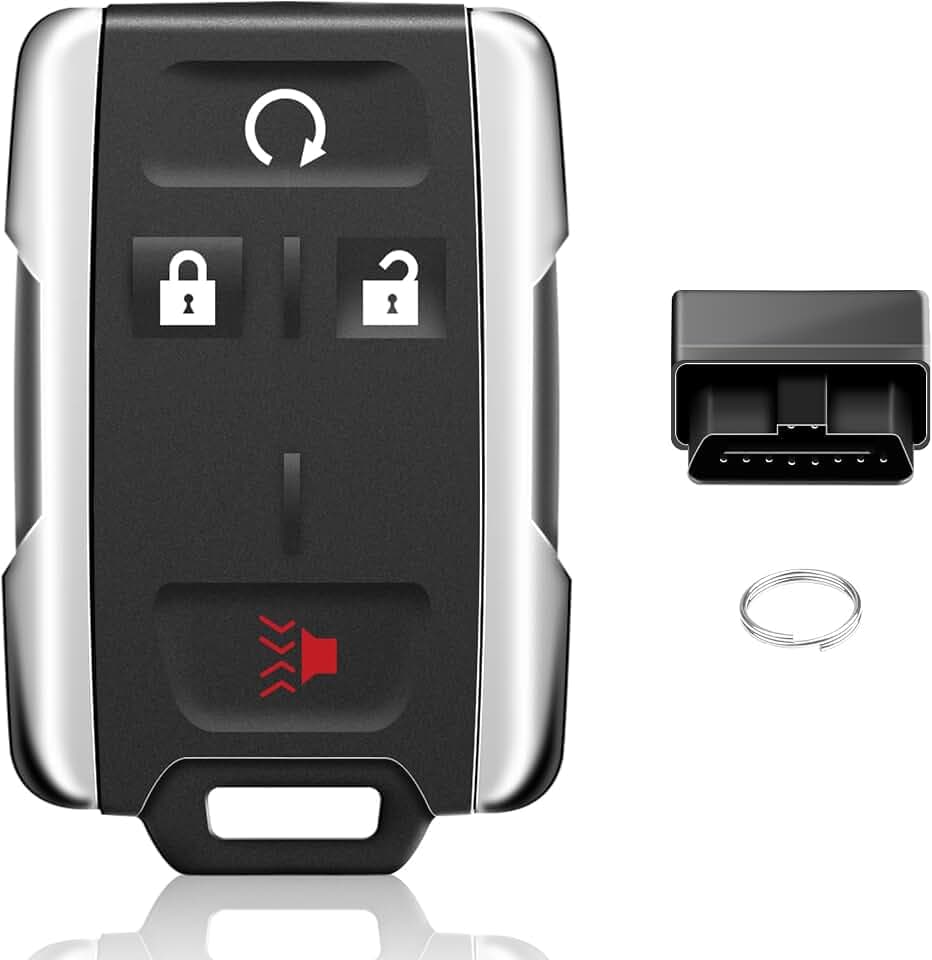 1PCS 4 Buttons Remote Key Fob for 14-18 Chevy Silverado GMC Sierra