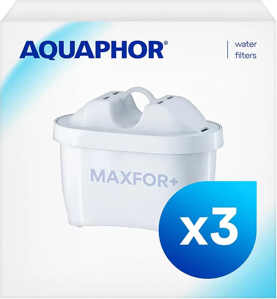 AQUAPHOR Wasserfilter Kartuschen MAXFOR+ Pack 3, bis zu 600 L