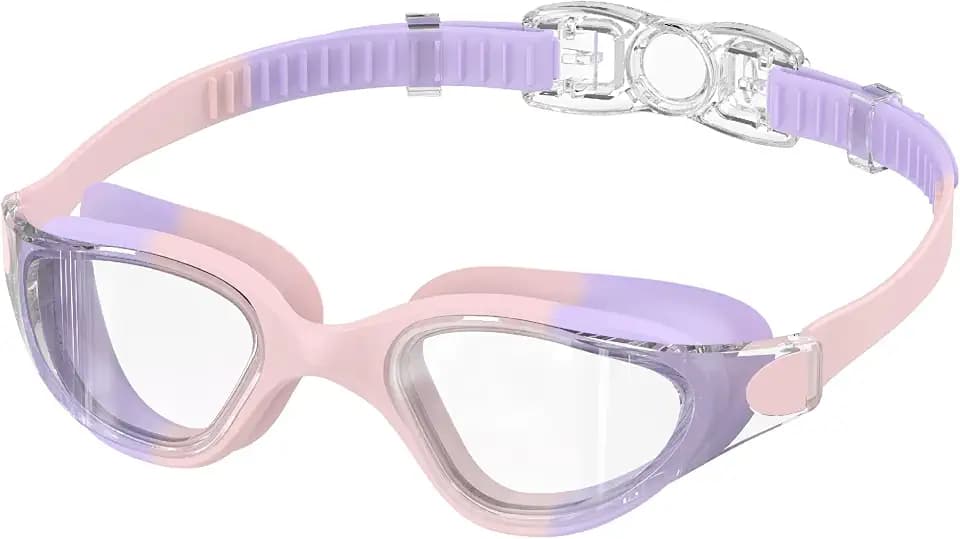Schwimmbrille Kinder 3-14 Jahre, HD 180° Antibeschlag UV 1-Klick