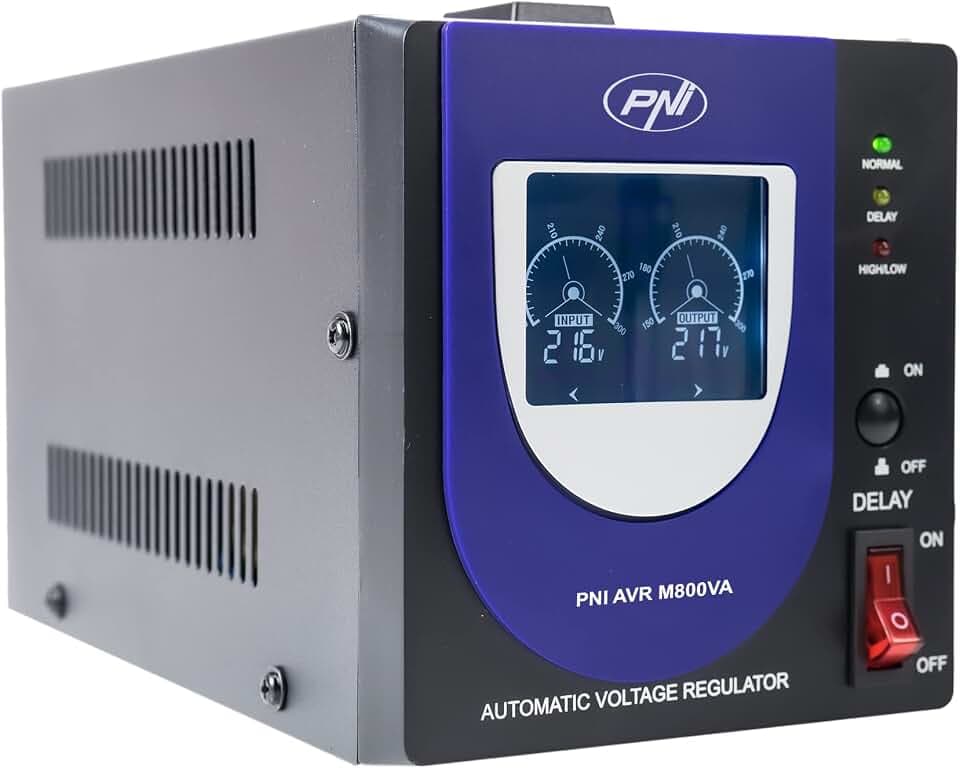 Spannungsstabilisator mit Relais PNI AVR M800VA, 2,2 A, 480 W, 800 VA Spannungsregler