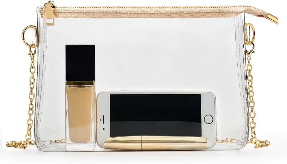 BS-VOG Clear Purse for Stadium Events, Clear Crossbody Bag for Women