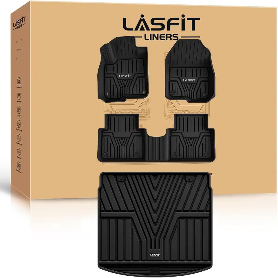 LASFIT Floor Mats & Trunk Mat for Honda CR-V 2017-2022 (Only Gasoline)