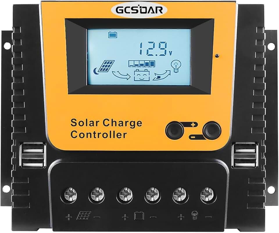 Solarladeregler, 80 A, 12 V, 24 V, 48 V, Auto-App-Monitor über BLE