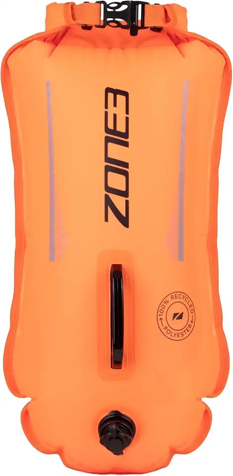 ZONE3 28L Swim Safety Buoy/Dry Bag Made with 100% Recycled Polyester for Open Water Swimming