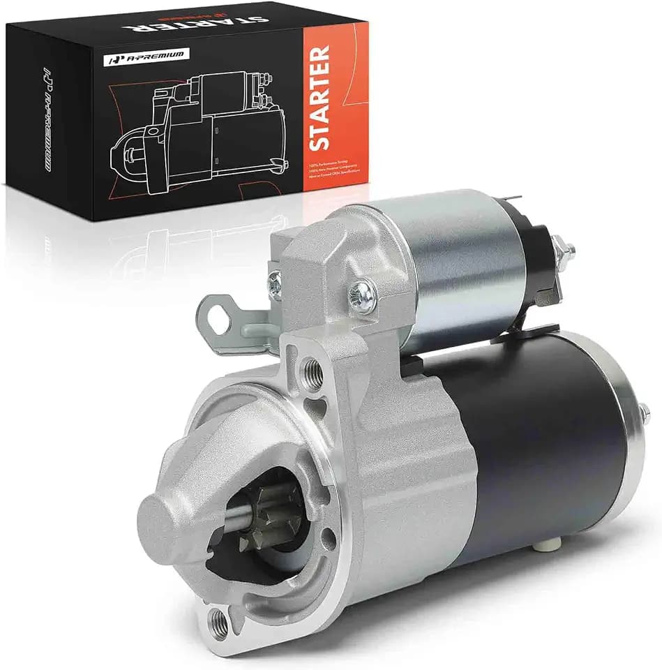 A-Premium Starter Motor, 12V 1.4KW 8 Teeth CW, Compatible with Mitsubishi