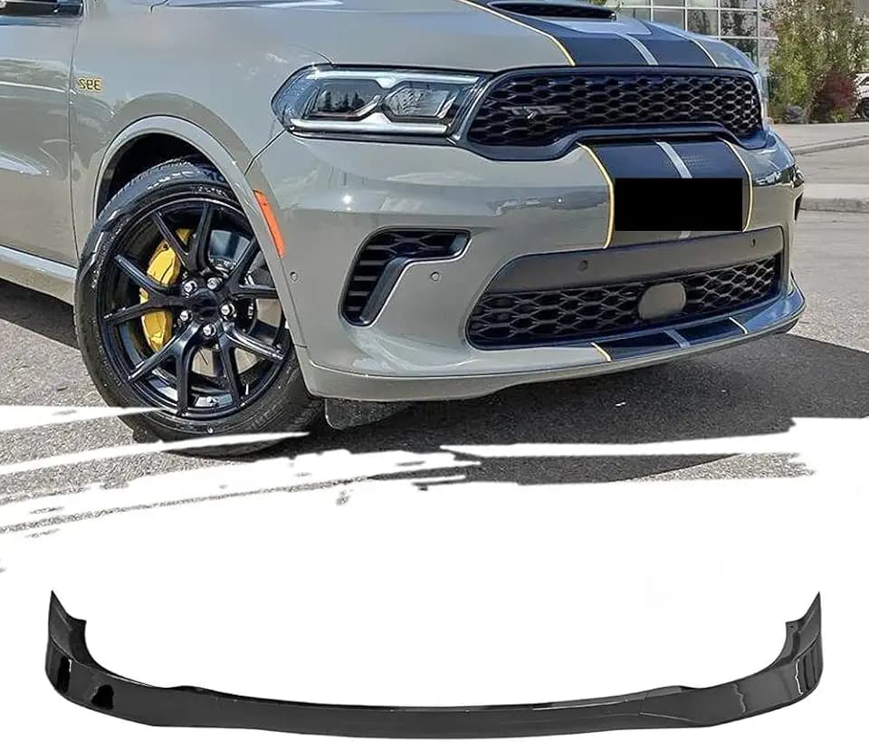 3PCS Aerodynamic Front Bumper Splitter Lip,ABS Spoiler Body Kit Compatible with Dodge Durango 2021-2026 SXT/RT/GT/SRT,Gloss Black