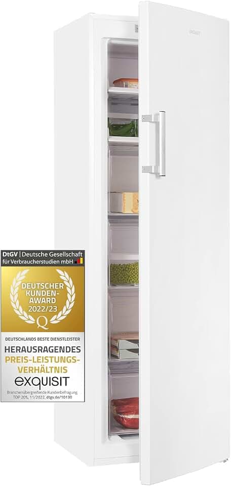 Exquisit GS271-NF-H-040D Gefrierschrank - 155 L NoFrost Tiefkühlschrank
