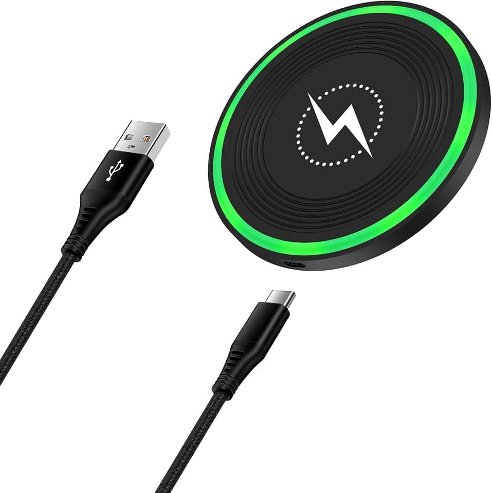 15W Induktive Ladestation Wireless Charger,Qi Ladestation Handy Kabelloses Ladegerät LadePad Induktionsladegerät für Google Pixel 9/8/8 Pro/7/6,Samsung Galaxy S26/S25/S24/S23/S22/S21,iPhone 16 pro/15