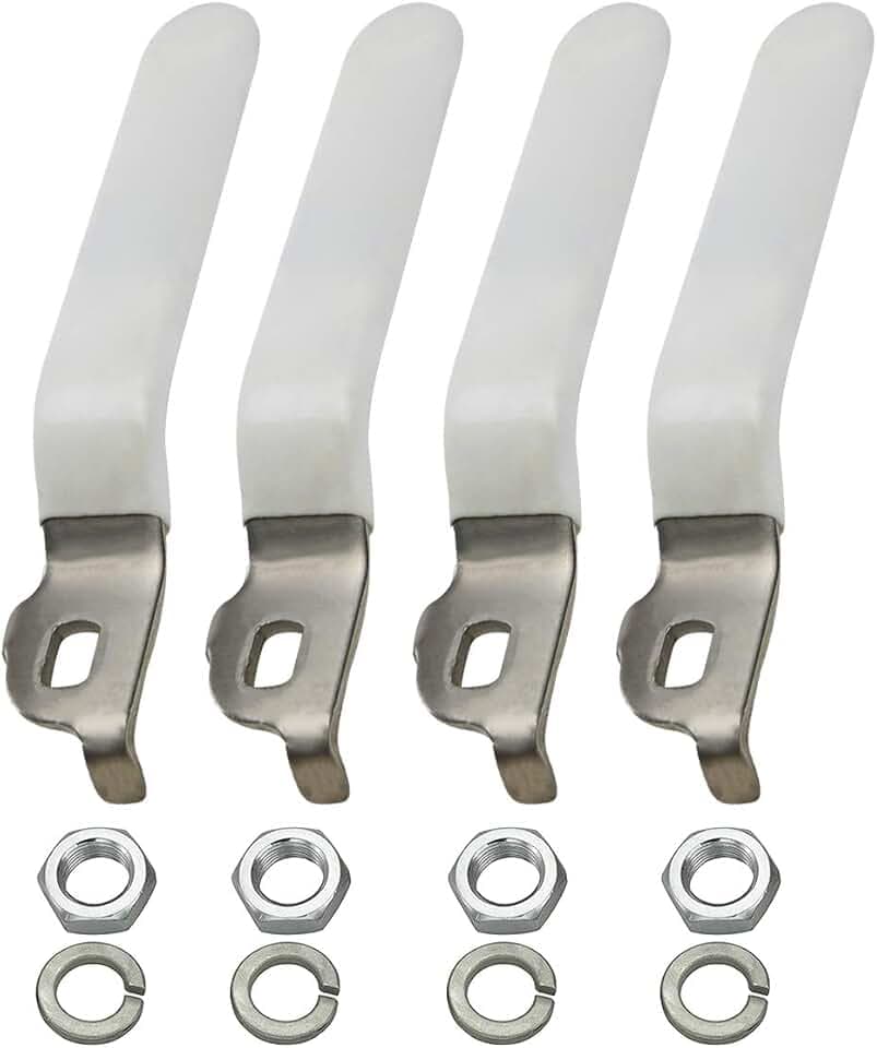 MIDLINE VALVE Replacement Lever Handle for MIDLINE VALVE 610 Series Only 1-1/4 in. Ball Valve, Stainless Steel Quarter Turn with Vinyl Grip for Natural Gas, 4 Pack