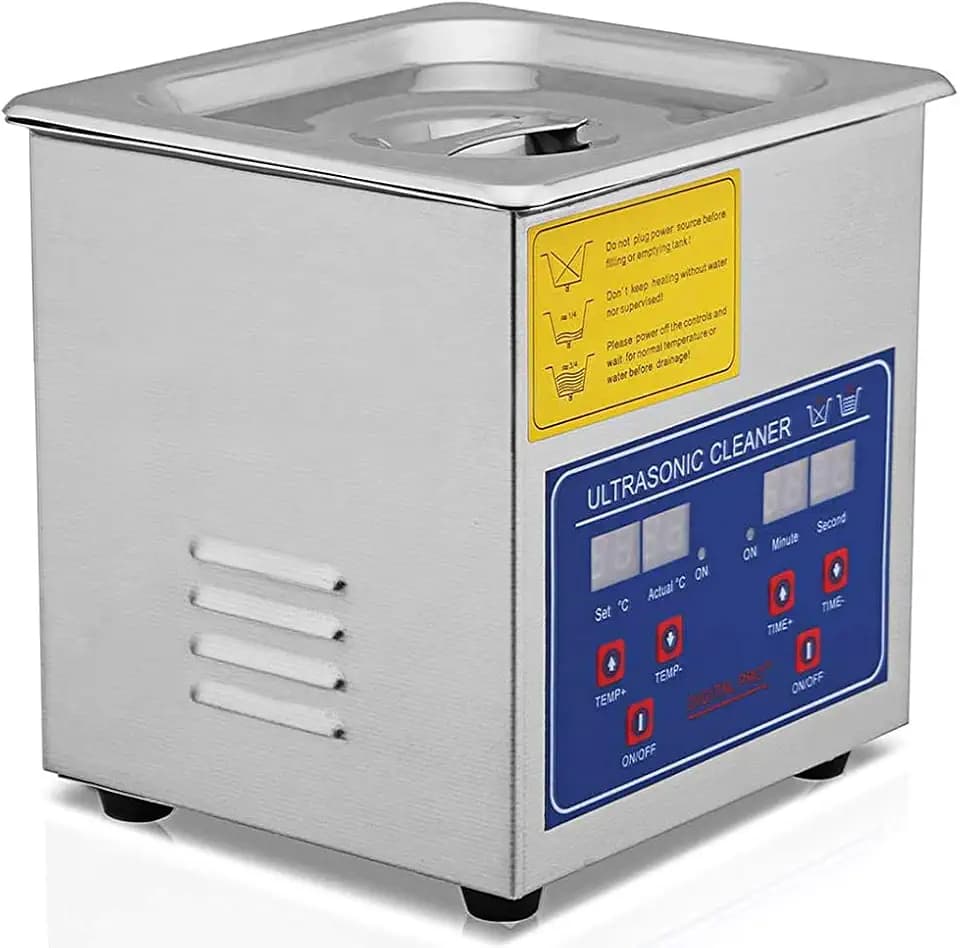 MMOBIEL Ultraschallreiniger für Digitale Schmuckreinigung mit Heizung und Einstellbarem Timer 0–30 Minuten - Ultrasonic Cleaner für Schmuck, Brillen, zahnärztliche Werkzeuge, Laborgeräte – 2L