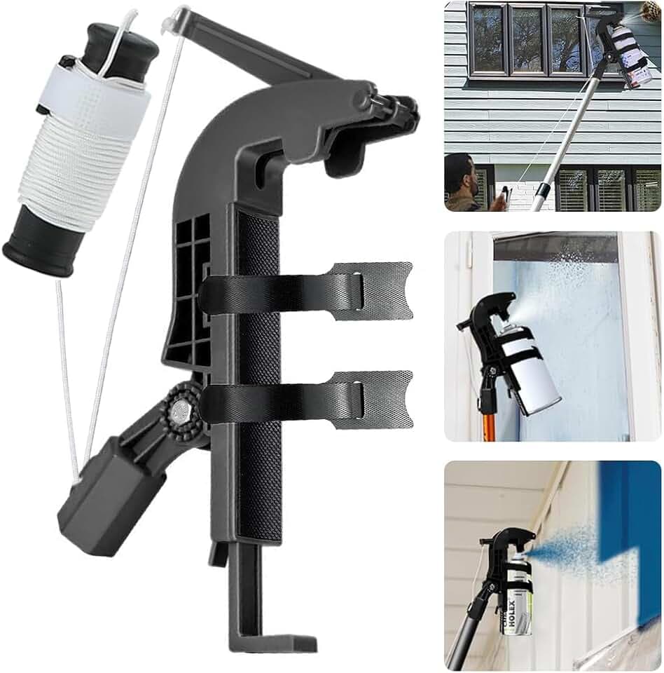 Sprühdosen Verlängerung Adapter,Sprühdosenhalter Verlängerung,Einstellbarer Sprühalter-Adapter für Wespenspray,Spraydosen für Aerosoldose, Sprühfarbe, Fensterreinigung