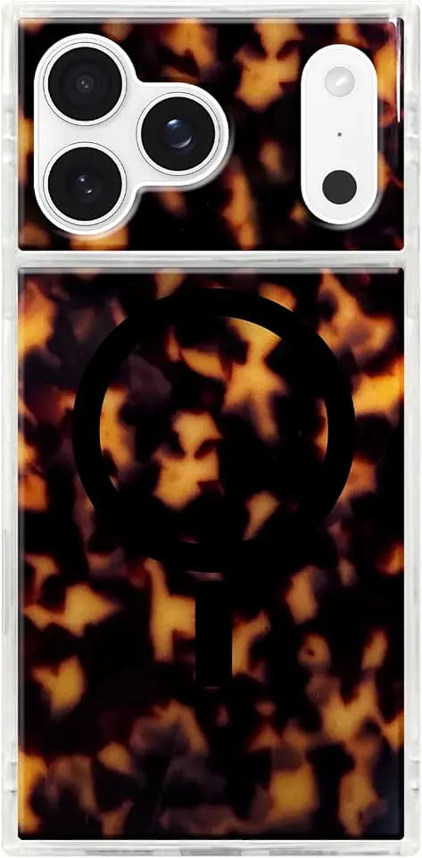 Flaunt Official Square iPhone 17 Pro Max Case - Tortoise Shell