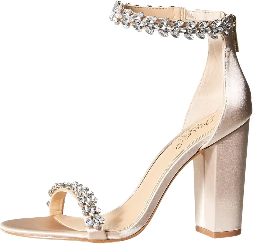 Jewel Badgley Mischka Mayra Abendschuh mit Knöchelriemen
