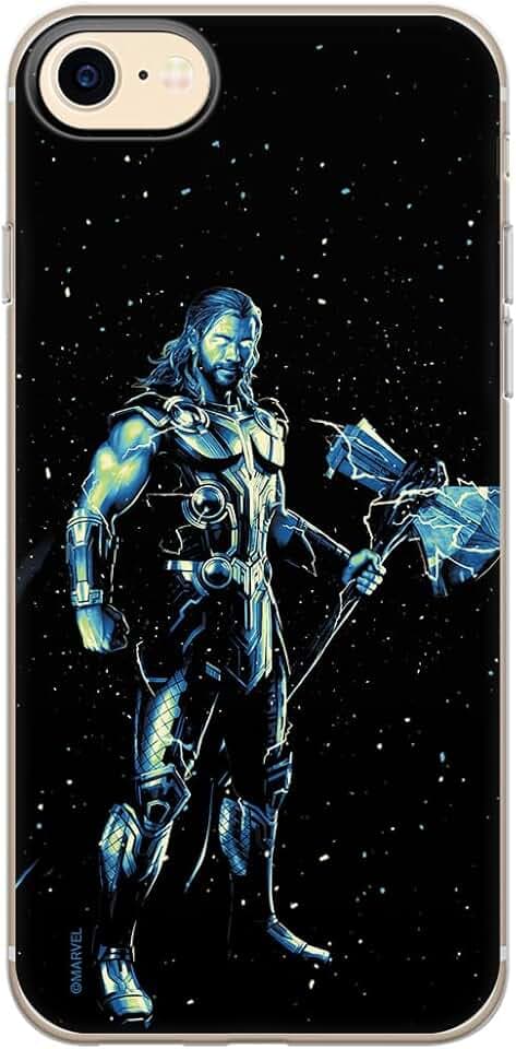 ERT GROUP Handyhülle für iPhone 7/8/ SE 2/ SE 3 Original und offiziell Lizenziertes Marvel Muster Thor 004 optimal an die Form des Handy angepasst, hülle aus TPU