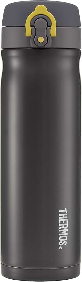 Thermos Auslaufsicherer Thermobecher aus Edelstahl 470 ml, Kohle