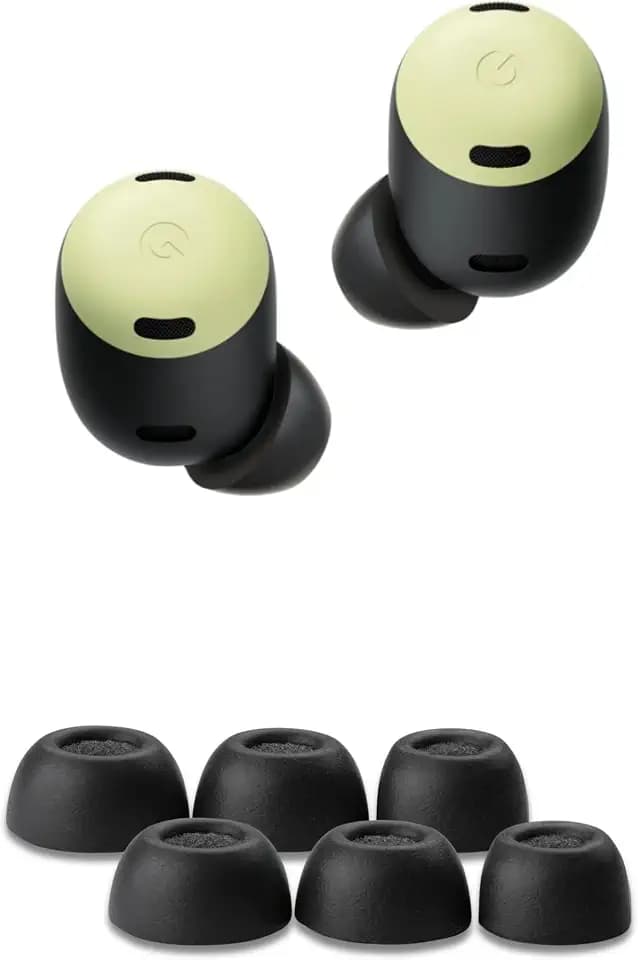 Comply Memory Foam Replacement Ear Tips Designed, Black (S/M/L)
