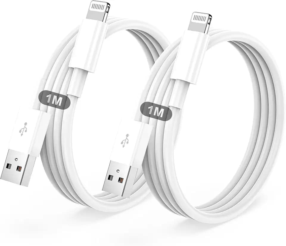 IPhone Ladekabel 2Pack 1M+1M USB auf Lightning Kabel MFi Zertifiziert für Apple Schnellladekabel,für IPhone 14/13/12/11/Pro/ProMax/Mini/XS/XR/MAX/X/8/7/6/6s/Plus/SE/iPad Mini