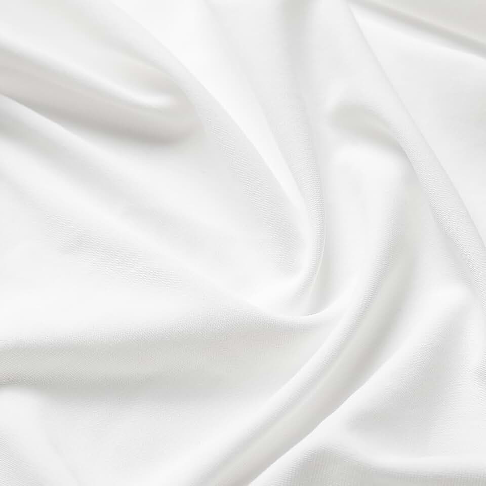 Nylon Spandex Fabric, 4 Way Stretch, 5 Yard, 65 Inch Wide, White