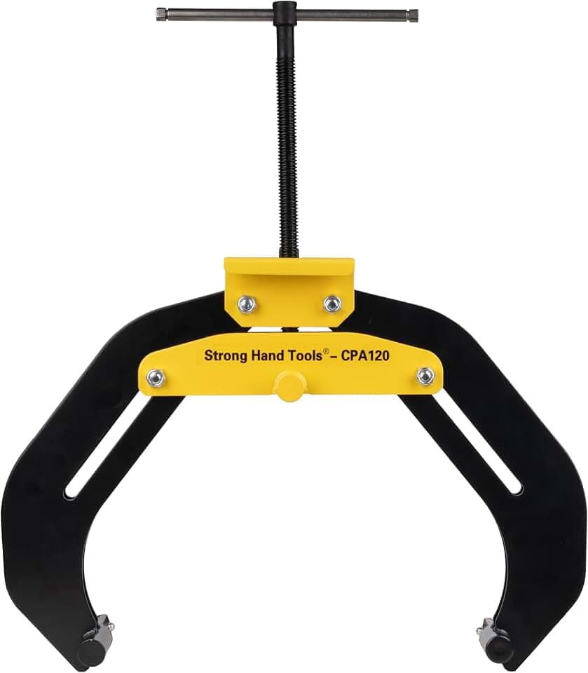 Strong Hand Tools, Pipe Alignment Clamp, Pipe Diameter Capacity: 4.5" - 12", Fit-Up Clamp, Quick Acting Screws, Stainless Steel Contact Adjustment Screws, CPA120