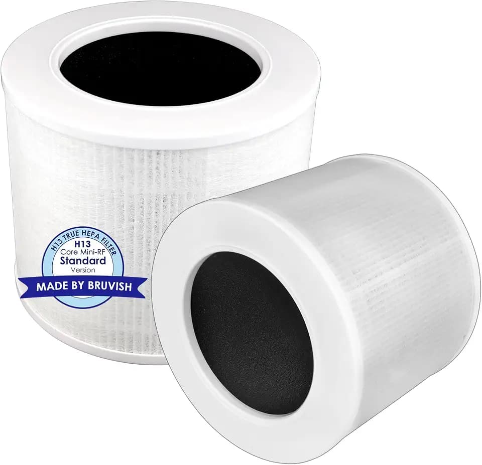 (2 Stück) Core Mini Ersatz HEPA filter für LEVOIT Core Mini Luftreiniger, CoreMini H13 True Hepa Filter, 3-in-1 Filter, Aktivkohlefilter, im Vergleich zu Teil # Core Mini-RF