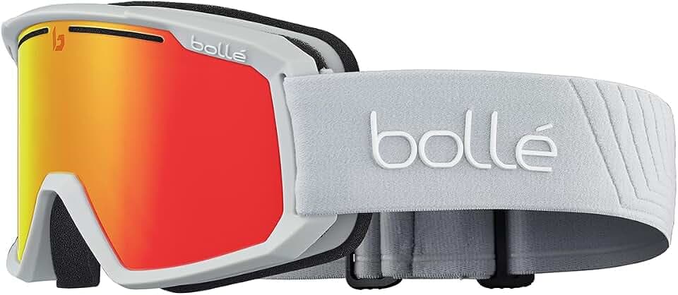 Bollé Maddox Skibrille – Snow Goggles – 100% UV-Schutz, Doppelglas, Anti-Beschlag & Anti-Kratz, Belüftungssystem, Komfort-Schaum & Silikonband | Erwachsene Unisex