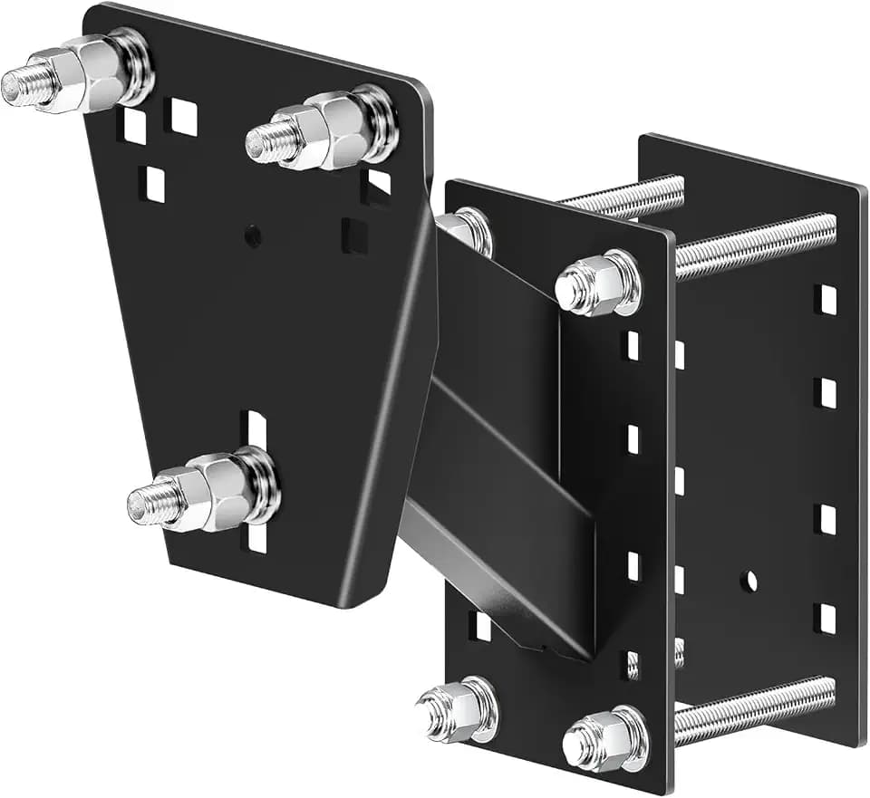 Qualward Spare Tire Mount Bracket for Trailer & Carrier - 160lbs Capacity, Fits 5 & 6 & 8 Lugs Wheels on 4.5",4.75",5.0",5.32",5.5",6.5",6.7",7.1" Bolt Patterns, Triple Anti-Loose Design