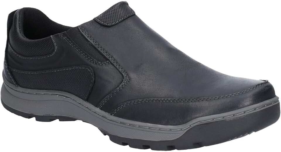 Hush Puppies Men's Jasper Moccasins, Black, 45