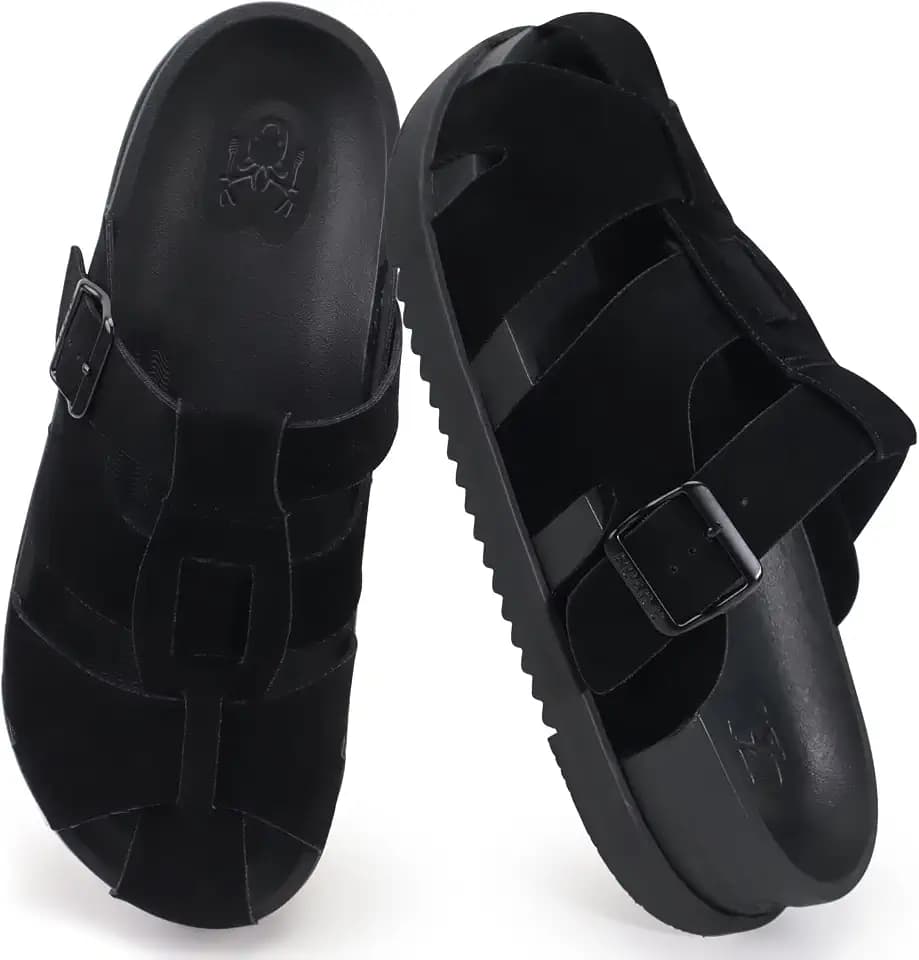 KuaiLu Womens Clog Sandals Comfortable Arch Support Chic Platform Slides