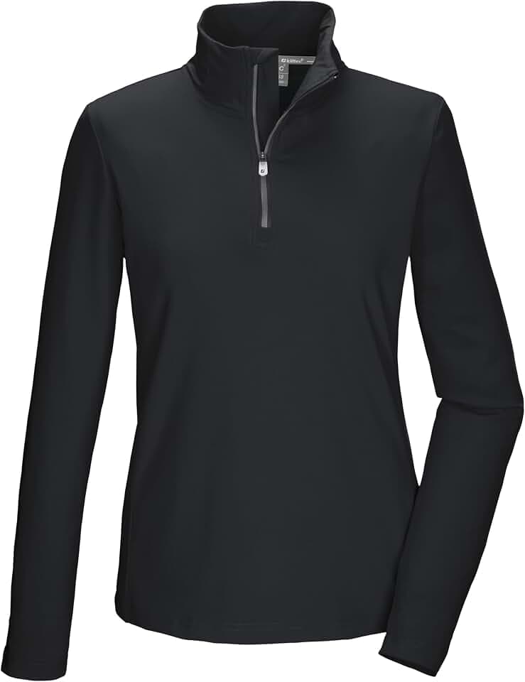 Killtec Damen Funktionsshirt/Fleeceshirt mit Stehkragen und Reißverschluss