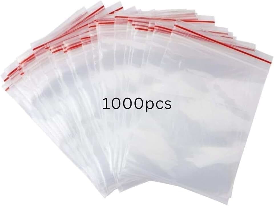 1000 Kleine Beutel ZIP 6 x 8 cm Plastiktüten Lebensmittelbeutel