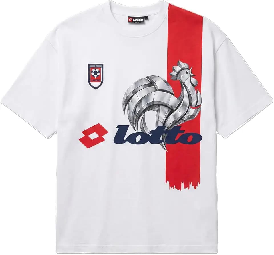Lotto Match Report Tee Men's Shirt, Short Sleeve Crew Neck Graphic Training Top for Sport and Casual Wear