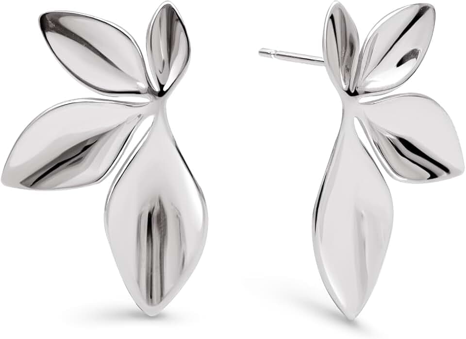 SINGULARU - Camila Ohrringe. Edelstahl mit 18 Kt Vergoldeter Beschichtung oder Edelstahl. Schmuck für Damen.