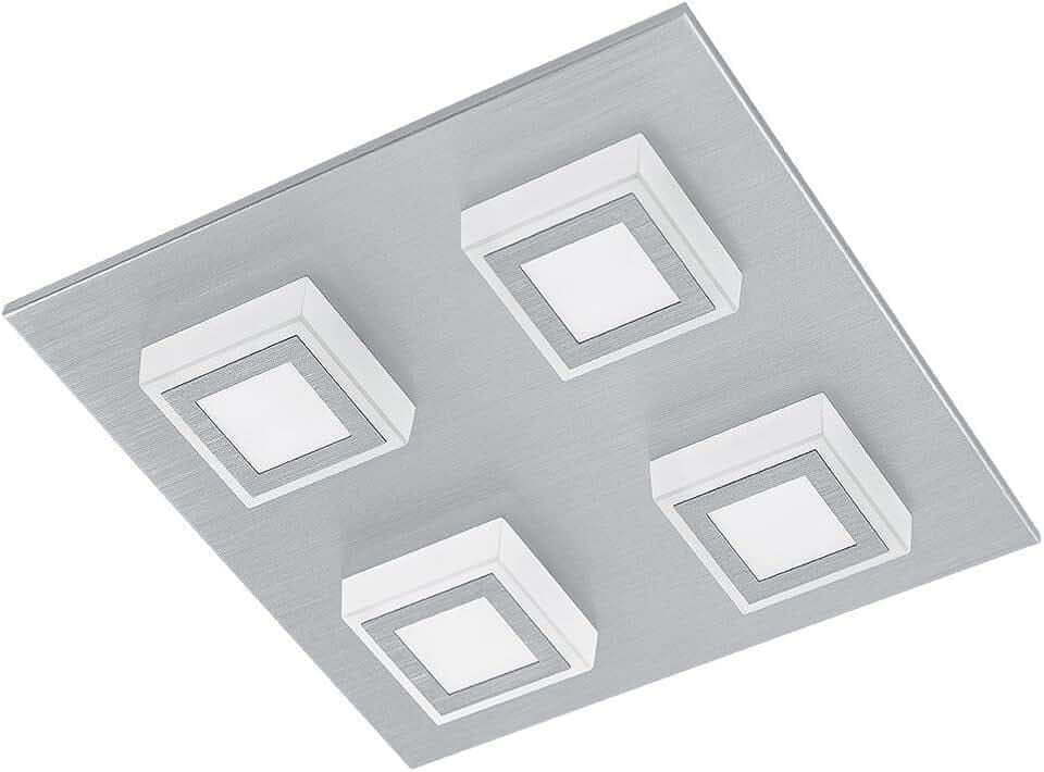 EGLO LED Deckenleuchte Masiano, 4 flammige Deckenlampe