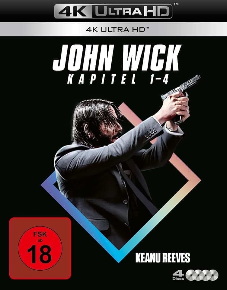 John Wick - Kapitel 1-4 (4 4K Ultra HDs) [Blu-ray]